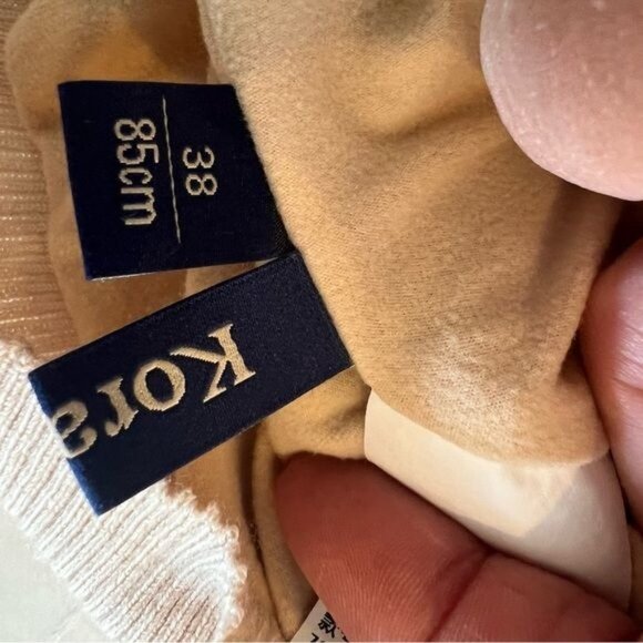 Koradior Women’s Sweater Size Small EU 38 Lined with Soft Fabric Turtleneck Tan - Picture 11 of 14